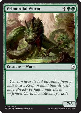 Primordial Wurm (Dominaria) Medium Play