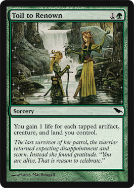 Toil to Renown (Shadowmoor) Light Play Foil