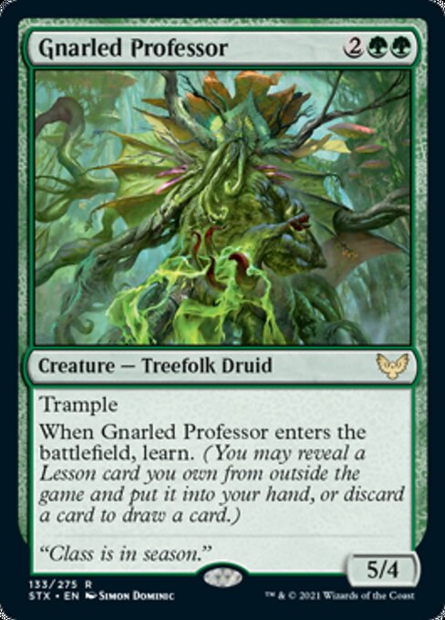 Gnarled Professor (Strixhaven) Light Play Foil