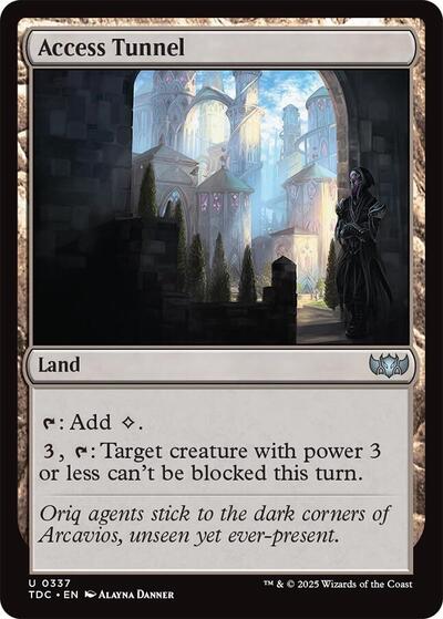 Access Tunnel (Commander: Tarkir: Dragonstorm) Near Mint
