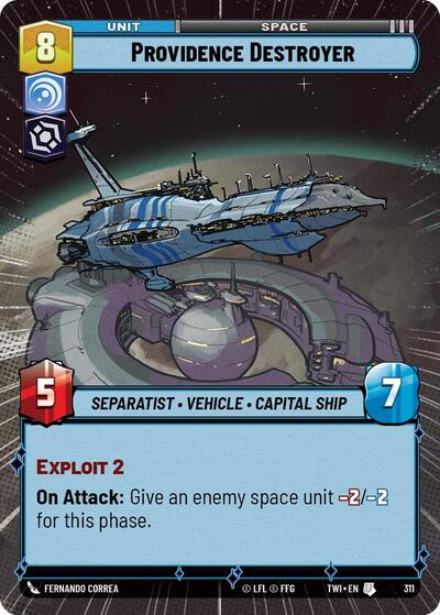 Providence Destroyer (Hyperspace) (Twilight of the Republic) Near Mint Foil