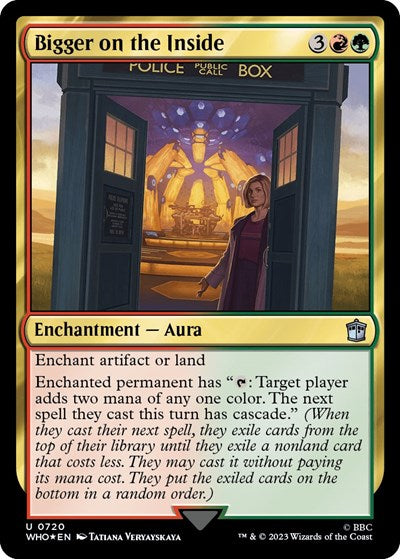 Bigger on the Inside (Surge Foil) (Universes Beyond: Doctor Who) Light Play Foil