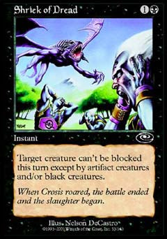 Shriek of Dread (Planeshift) Medium Play Foil