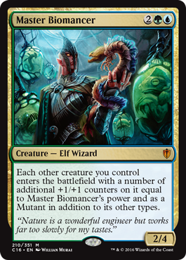 Master Biomancer (Commander 2016 Edition) Light Play