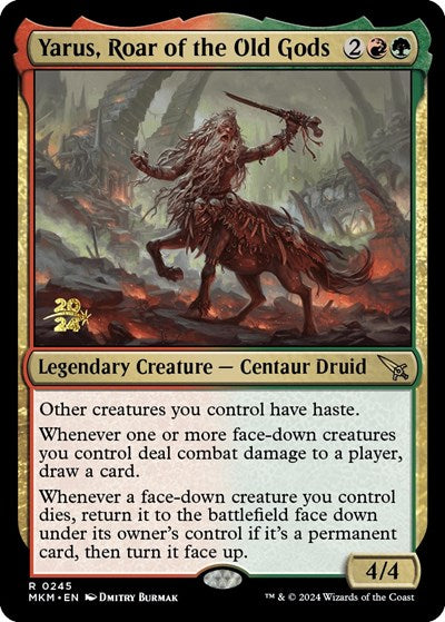 Yarus, Roar of the Old Gods (Promos: Prerelease Cards) Light Play Foil