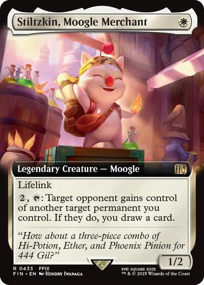 Stiltzkin, Moogle Merchant (Extended Art) (Universes Beyond: FINAL FANTASY) Near Mint Foil