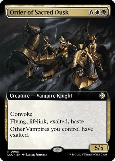 Order of Sacred Dusk (Extended Art) (Commander: The Lost Caverns of Ixalan) Light Play