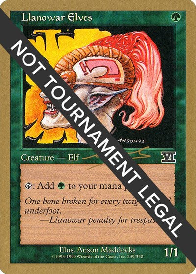 Llanowar Elves - 2000 Nicolas Labarre (6ED) (World Championship Decks) Near Mint