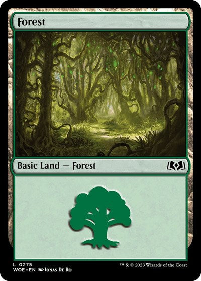 Forest (0275) (Wilds of Eldraine) Medium Play Foil