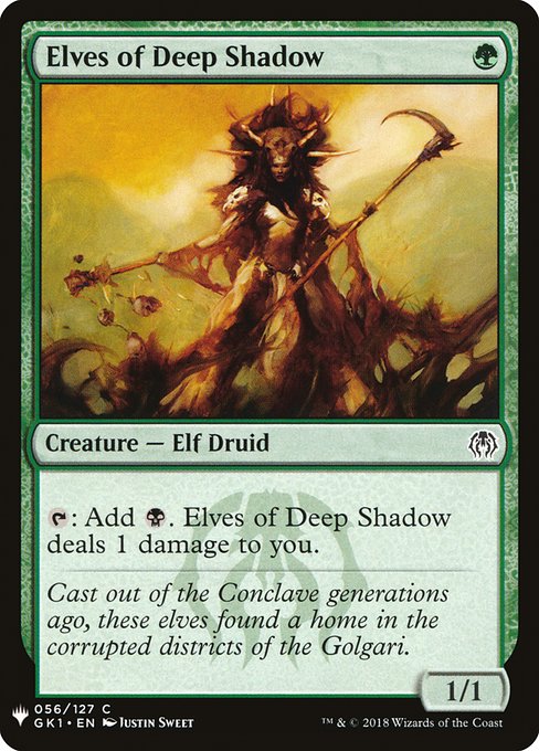 Elves of Deep Shadow (Mystery Booster) Light Play
