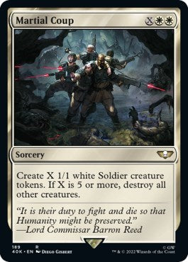 Martial Coup (Surge Foil) (Universes Beyond: Warhammer 40K) Near Mint Foil