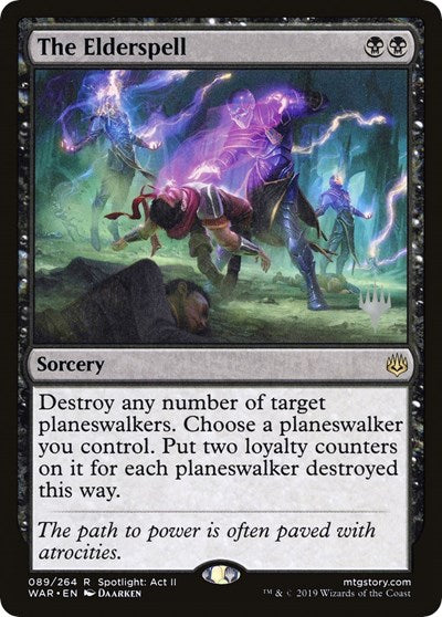 The Elderspell (Promo Pack: Throne of Eldraine) Light Play Foil