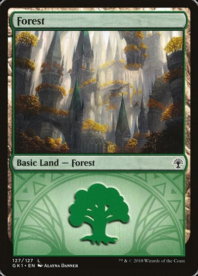 Forest (127) (Guilds of Ravnica: Guild Kits) Near Mint