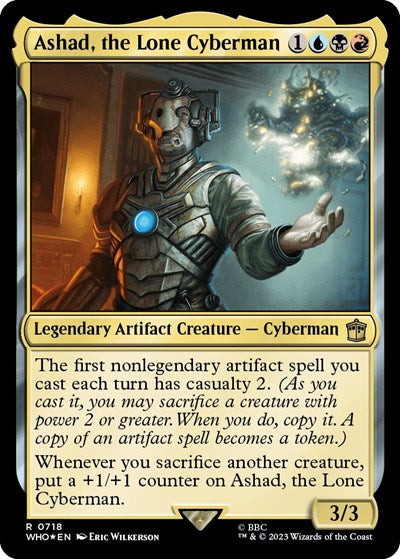 Ashad, the Lone Cyberman (Surge Foil) (Universes Beyond: Doctor Who) Near Mint Foil