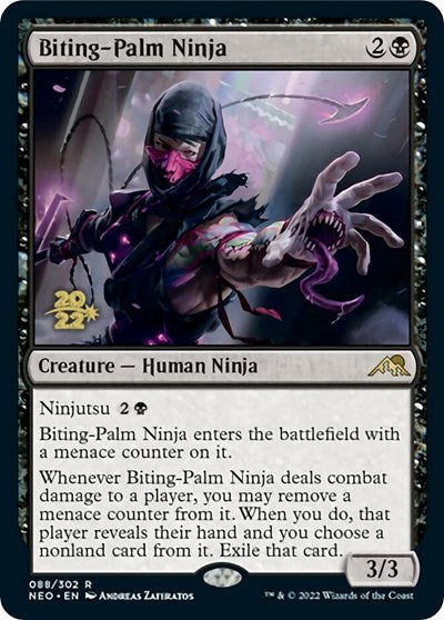 Biting-Palm Ninja (Promos: Prerelease Cards) Light Play Foil