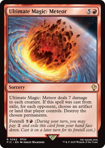 Ultimate Magic: Meteor (Commander: FINAL FANTASY) Damaged / Poor