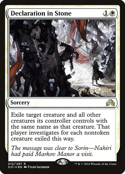 Declaration in Stone (Promos: Prerelease Cards) Near Mint Foil