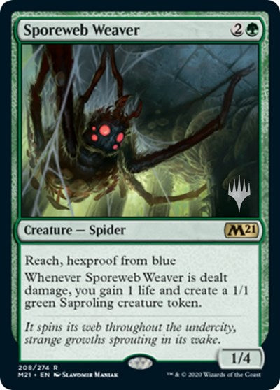 Sporeweb Weaver (Promo Pack: Core Set 2021) Light Play Foil