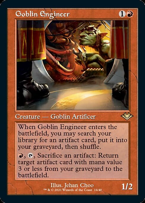 Goblin Engineer (Modern Horizons 1 Retro Frames) Medium Play Foil