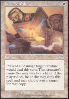 Chain of Silence (Onslaught) Light Play Foil