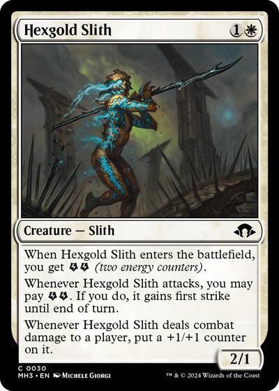 Hexgold Slith (Modern Horizons 3) Light Play Foil