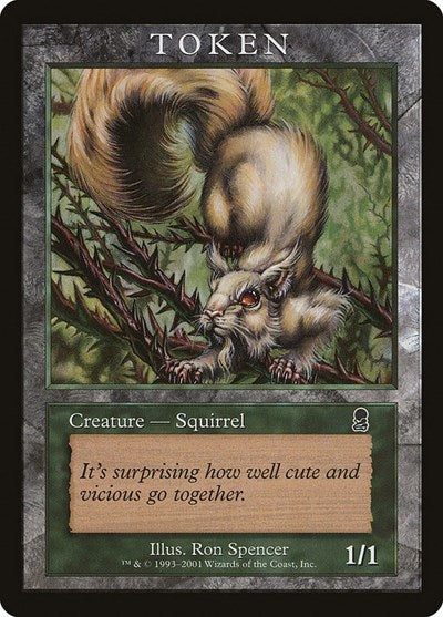 Squirrel Token (Odyssey) (Promos: Magic Player Rewards) Damaged / Poor