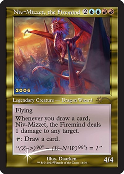 Niv-Mizzet, the Firemind (Promos: 30th Anniversary Promos) Medium Play Foil