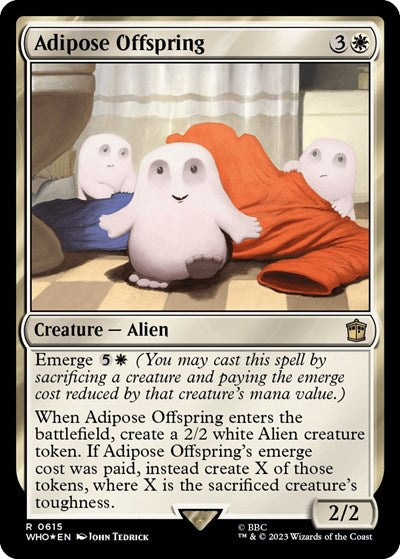 Adipose Offspring (Surge Foil) (Universes Beyond: Doctor Who) Medium Play Foil