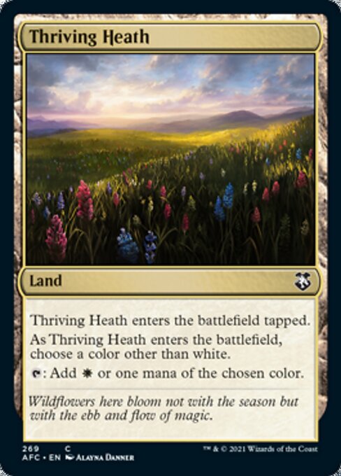 Thriving Heath (Commander 2021 Forgotten Realms) Light Play