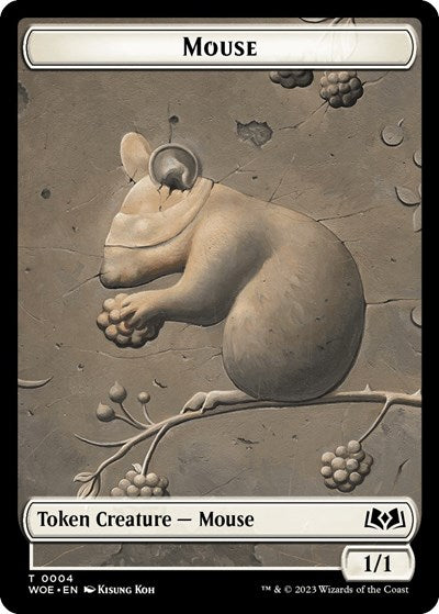 Mouse / Food (0013) Double-Sided Token (Wilds of Eldraine) Near Mint Foil