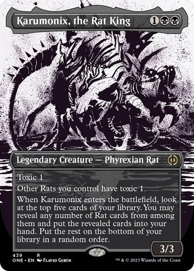 Karumonix, the Rat King (Showcase) (Step-and-Compleat Foil) (Phyrexia: All Will Be One) Near Mint Foil