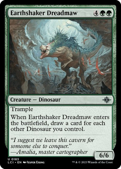 Earthshaker Dreadmaw (The Lost Caverns of Ixalan) Light Play Foil