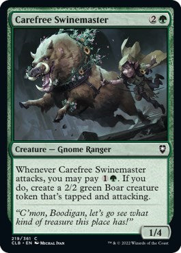Carefree Swinemaster (Commander Legends: Battle for Baldur's Gate) Light Play