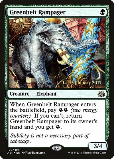 Greenbelt Rampager (Promos: Prerelease Cards) Light Play Foil