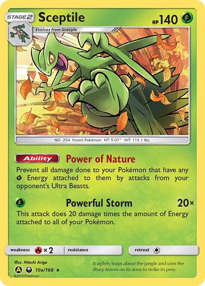 Sceptile - 10a (Alternate Art Promos) Light Play Holofoil