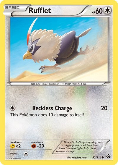 Rufflet (XY - Steam Siege) Light Play Reverse Holofoil