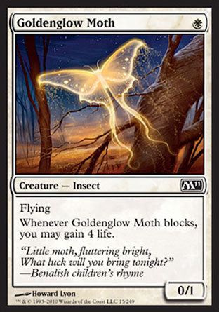 Goldenglow Moth (Magic 2011 Core Set) Light Play