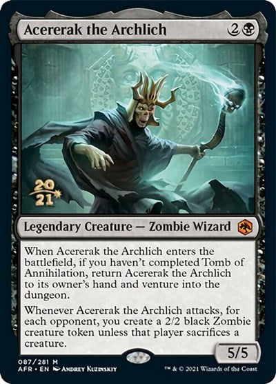 Acererak the Archlich (Promos: Prerelease Cards) Medium Play Foil