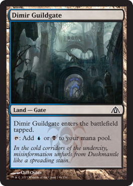 Dimir Guildgate (Dragon's Maze) Light Play