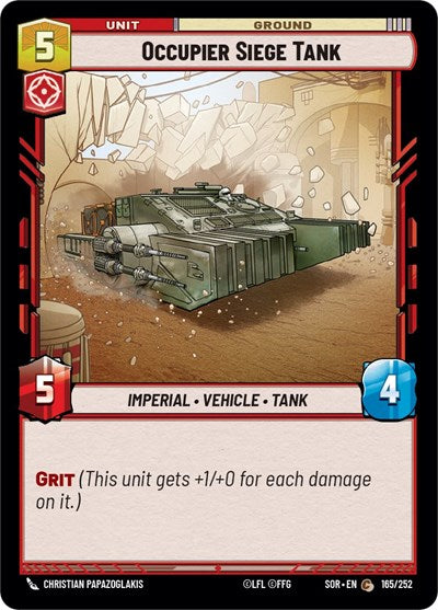 Occupier Siege Tank (Spark of Rebellion) Near Mint Foil