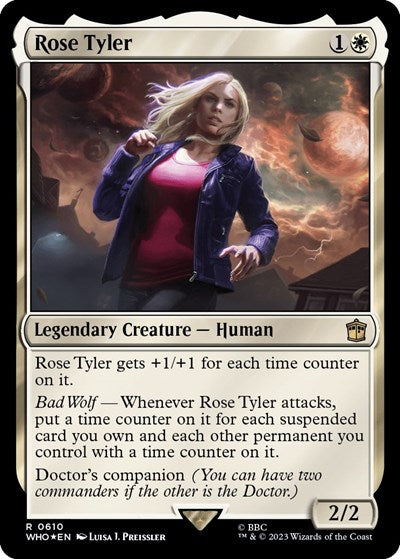 Rose Tyler (Surge Foil) (Universes Beyond: Doctor Who) Near Mint Foil
