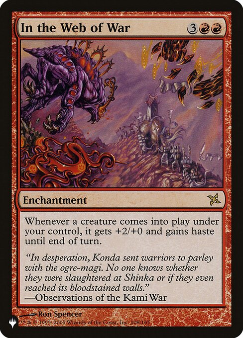 In the Web of War (The List) Near Mint