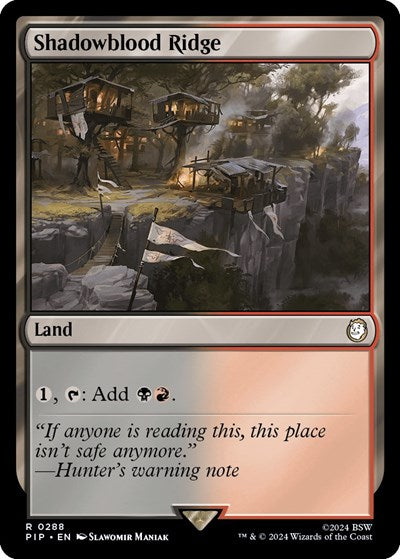 Shadowblood Ridge (Universes Beyond: Fallout) Light Play Foil