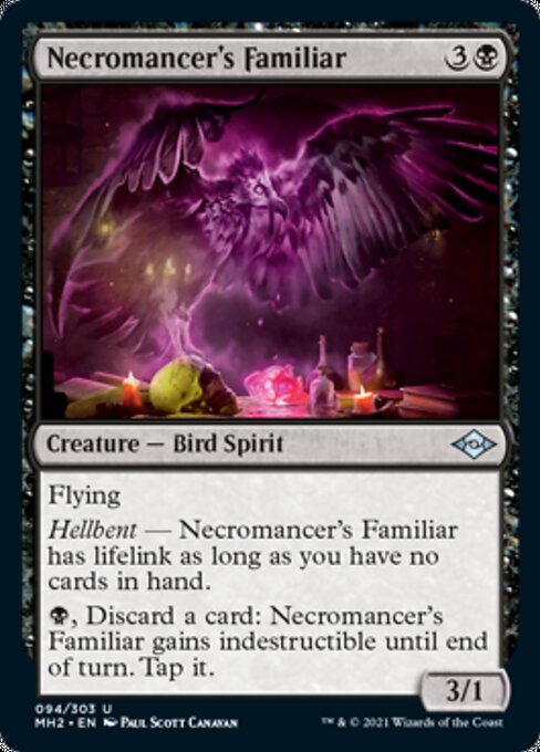 Necromancer's Familiar (Modern Horizons 2) Medium Play Foil