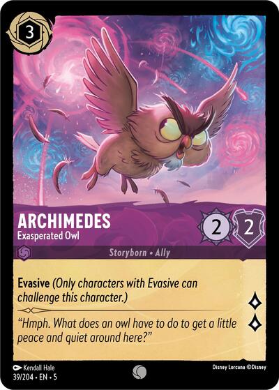 Archimedes - Exasperated Owl (Shimmering Skies) Near Mint