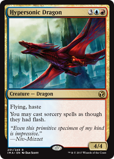 Hypersonic Dragon (Iconic Masters) Light Play Foil