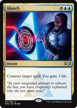 Absorb (Ravnica Allegiance) Light Play Foil