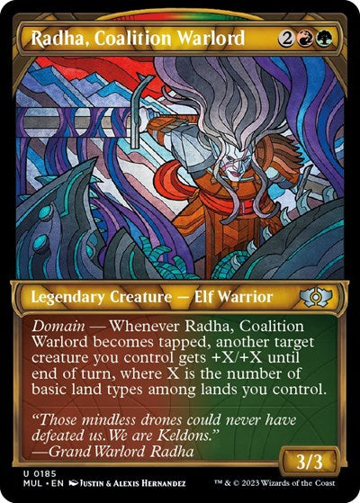 Radha, Coalition Warlord (Halo Foil) (March of the Machine: Multiverse Legends) Near Mint Foil
