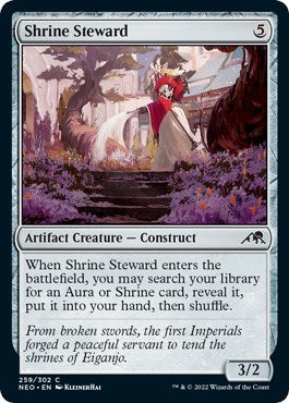 Shrine Steward (Kamigawa: Neon Dynasty) Light Play