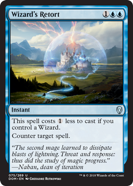 Wizard's Retort (Dominaria) Medium Play Foil